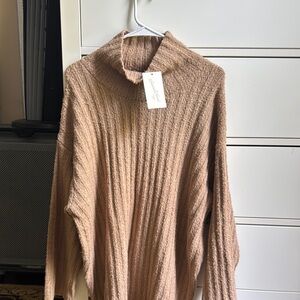Universal Thread Light Brown Cowl Neck Sweater